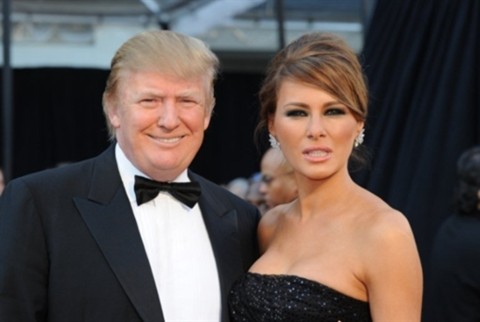 Donald Trump và vợ Melania cũng đến dự giải Oscar.