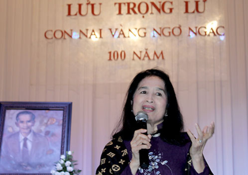 NSND Trà Giang xúc động nhắc lại kỷ niệm với Lưu Trọng Lư.