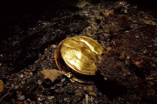 Một đồ dùng bằng vàng có tên gọi là Phiale được phát hiện tại di chỉ Heracleion. Phiale là những chiếc đĩa nông thường được dùng để chứa đồ uống hay lễ vật trong thời kỳ Hy Lạp cổ đại.