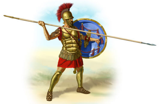 Chiến binh Hoplite điển hình Hoplite, đội quân hùng mạnh nhất lịch sử Hy Lạp