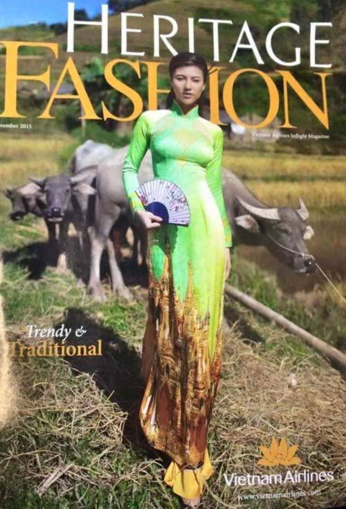 Vietnam Airlines, thu hồi tạp chí, áo dài, Myanmar