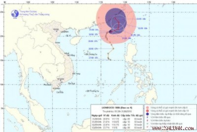 Ba cơn bão cùng tồn tại ngoài khơi biển Đông