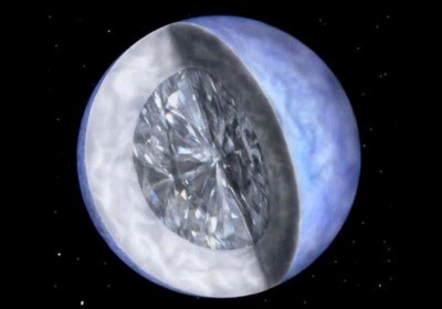 Bất ngờ với viên kim cương khổng lồ lơ lửng trong vũ trụ