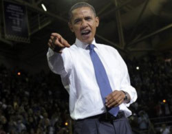101023061708-332-905 Tổng thống Barack Obama trong cuộc nói chuyện tại đại học Washington, vận động bầu cử cho thượng nghị sĩ Patty Murray. Ảnh: AFP.