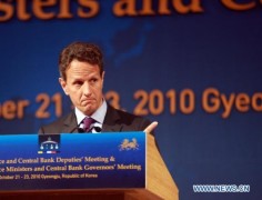 Bộ trưởng Tài chính Mỹ Timothy Geithner nói hội nghị thượng đỉnh Seoul cần phải tạo sức mạnh cho những gì đã được thỏa thuận tại Gyeongju.