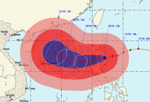 Trung Quốc đối phó với siêu bão.