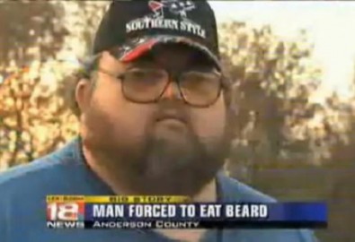Người đàn ông ăn râu của chính mình