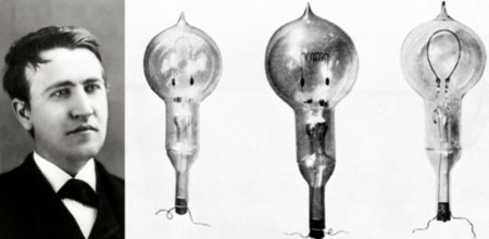 Thomas Edison, người phát minh ra đèn điện.