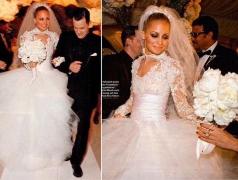 Đám cưới của Nicole Richie và Joel Madden. Ảnh: styleite.