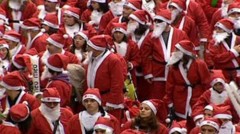 Kỷ lục thế giới: Đoàn diễu hành có nhiều ông già Noel nhất