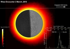 Rhea - Mặt trăng của sao Thổ có oxy và CO2  trong khí quyển
