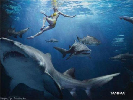 Với tampon hiệu Tampax của P&G, ngâm mình dưới nước chỉ là chuyện nhỏ!