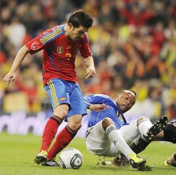 David Villa đã gây bất ngờ cho người hâm mộ.