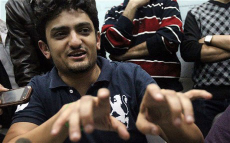 Wael Ghonim, một trong những người đóng vai trò phát động biểu tình lật đổ Mubarak. Ảnh: AFP