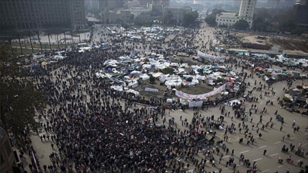 Quảng trường Tahrir Cairo. Ảnh: BBC