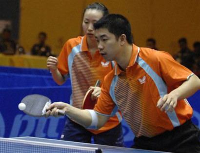 Zhan Jian (phải) là tay vợt được Singapore kỳ vọng nhiều nhất trong đợt nhập tịch này.