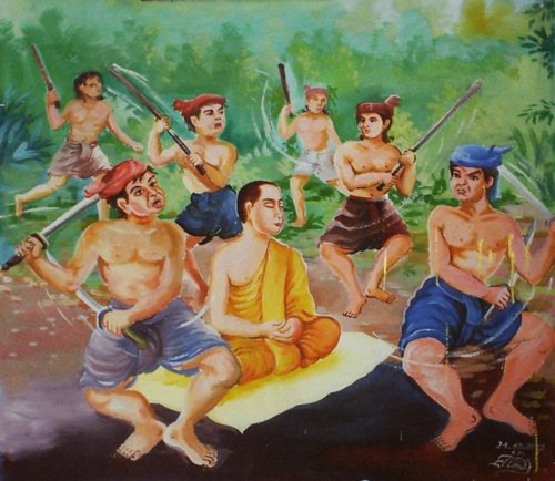 MucKienLien Những giây phút cuối cùng trước khi Mục Kiền Kiên nhập Niết bàn (Ảnh của Đài phát thanh Hy vọng)