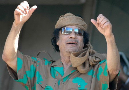 Đại tá Muammar Gadhafi. Ảnh: AFP
