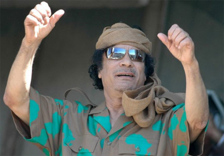 Đại tá Muammar Gadhafi. Ảnh: AFP