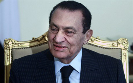 Mubarak thời còn là Tổng thống Ai Cập. Ảnh: Telegraph
