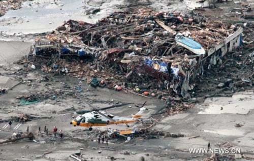 Ảnh động đất sóng thần kinh hoàng ở Nhật Bản