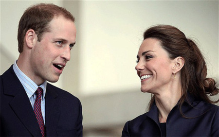 Hoàng tử William và vợ sắp cưới Kate. Ảnh