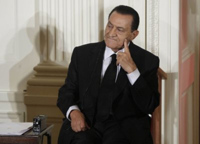 Cựu tổng thống Ai Cập Hosni Mubarak. Ảnh: AP