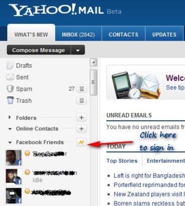 Yahoo! Mail hỗ trợ chat liên thông với Facebook