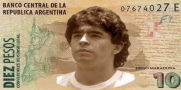 CĐV Argentina muốn in hình Maradona lên tiền giấy