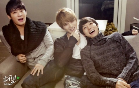 Nhóm nhạc JYJ (từ trái sang): Junsu, Jaejoong, Yoochun. Ảnh: