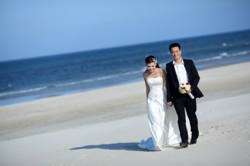 Ảnh cưới trên biển của Khánh Ngọc