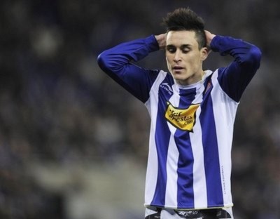 Callejon trong màu áo Espanyol.