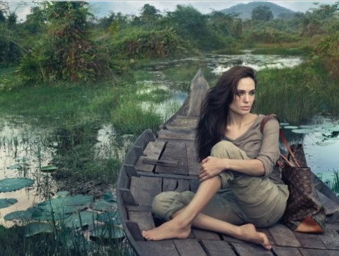 Hình ảnh quảng cáo của Angelina Jolie cho LV. Ảnh: LV.