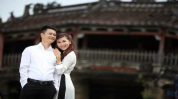 Ảnh cưới lãng mạn của Khánh Ngọc ở phố cổ Hội An