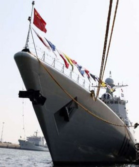 Một tàu khu trục của Trung Quốc. Ảnh minh họa của AP.
