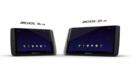 Hình 2 máy tính bảng dòng G9 của Archos.