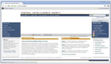 Trang web của CIA bị tấn công
