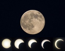 Mặt trăng muôn hình vạn trạng khiến con người thích thú thưởng ngoạn. (Ảnh:AFP)