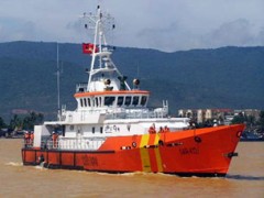 Tàu cứu nạn SAR 412 chuẩn bị lên đường làm nhiệm vụ cứu nạn trên biển Photo HC/infonet