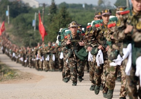 Quân đội Trung Quốc được điều động tới khu vực biên giới sát với Triều Tiên