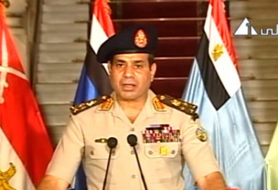 Tướng Abdul Fattah Al-Sisi lên truyền hình tuyên bố đình chỉ hiến pháp