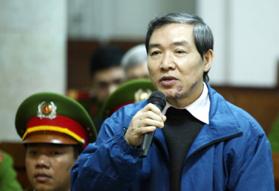 Nhân chứng Dương Chí Dũng tại phiên tòa - Ảnh: Doãn Tấn