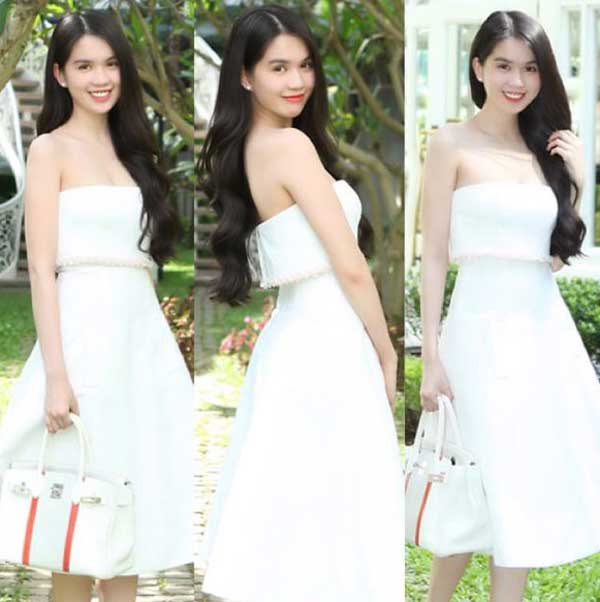 ngoc trinh Đón Valentine sao Việt gợi ý style váy xinh đẹp hút hồn