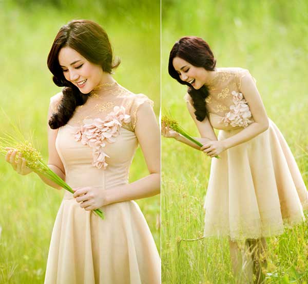 Vy Oanh Đón Valentine sao Việt gợi ý style váy xinh đẹp hút hồn