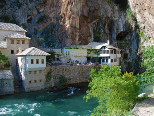 Thị trấn Blagaj bức tranh phong cảnh châu Âu - 6