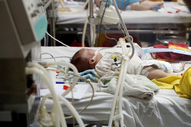 Từ ngày 21/4, không có thêm trường hợp nào tử vong hoặc xin về do sởi. (Ảnh: Lê Hiếu) Từ ngày 21/4, không có thêm trường hợp nào tử vong hoặc xin về do sởi. (Ảnh: Lê Hiếu)