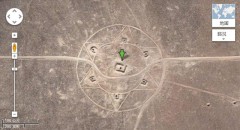 Nếu tìm kiếm cẩn thận trên Google Maps, chúng ta sẽ phát hiện ra nhiều hình thù kỳ lạ ở Nevada, Hoa Kỳ (tọa độ: 37,401573, -116,867808). (Ảnh chụp màn hình web Google Maps )