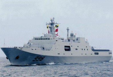 Trung Quốc điều tàu đổ bộ bảo vệ giàn khoan dầu Hải Dương . Ảnh internet