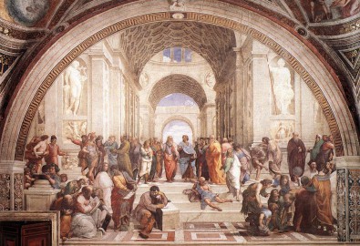“The School of Athens.” Fresco, 1509. Stanza della Segnatura, Palazzi Pontifici (Vatican, Holy See (Vatican City State) (Tất cả ảnh được cung cấp bởi Art Renewal Center)