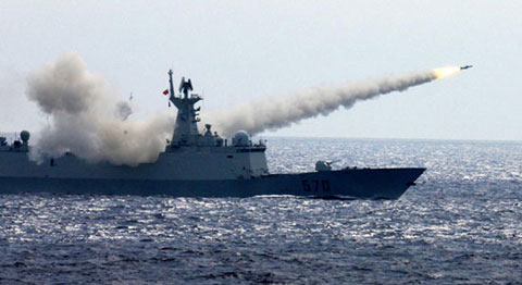 Tàu Trung Quốc tập trận trên biên đông